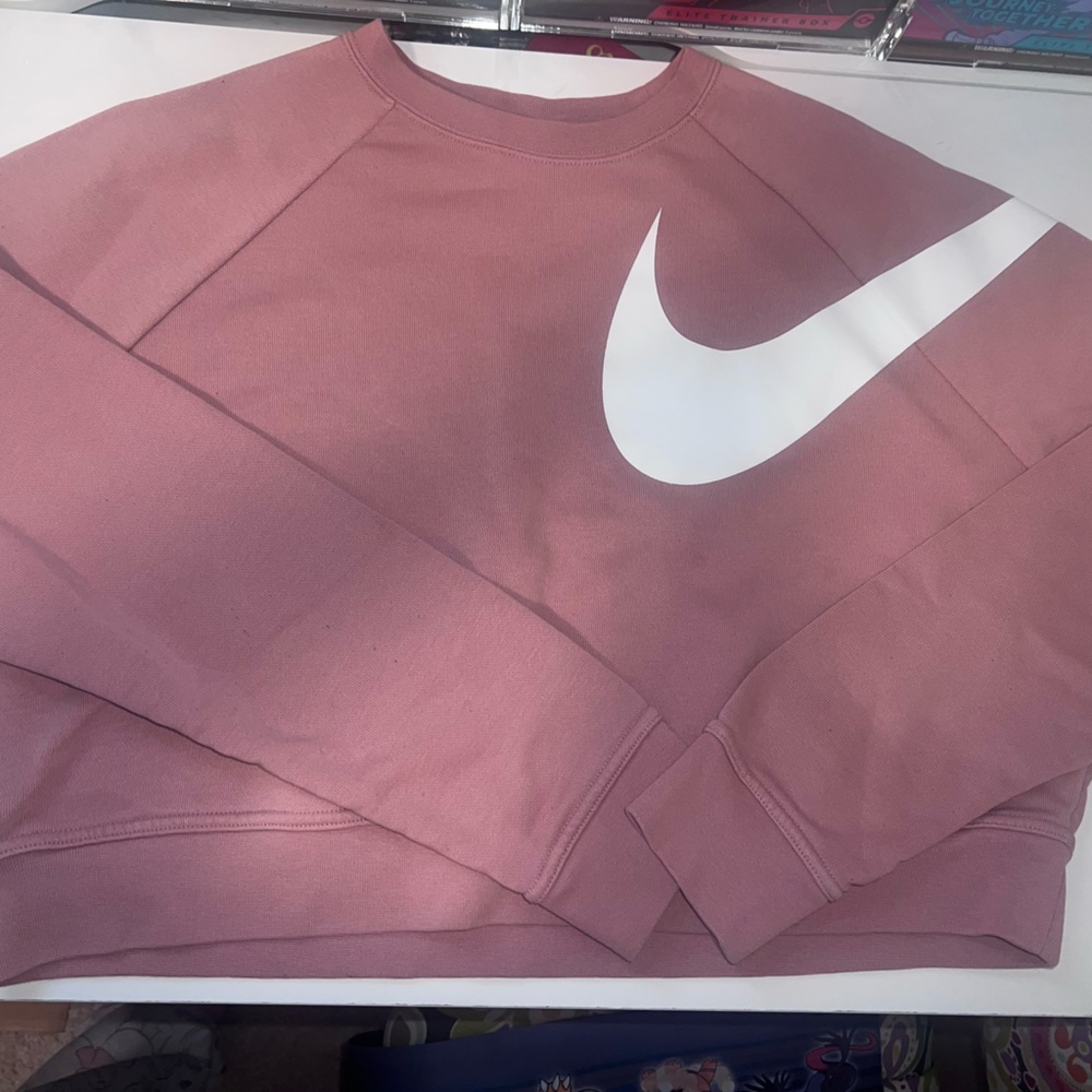 Nike Rose Sweatshirt with White Swoosh